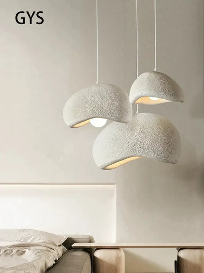 Cream style cloud pendant lamp – dining room textured hanging light