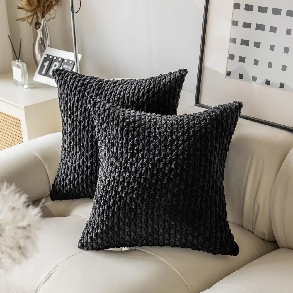 Cream textured knit decorative pillow cover living room throw pillow
