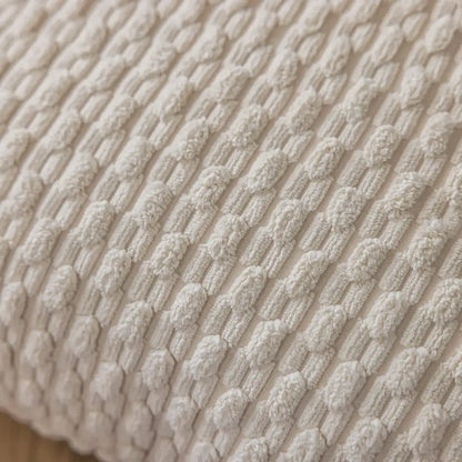 Cream textured knit decorative pillow cover living room throw pillow