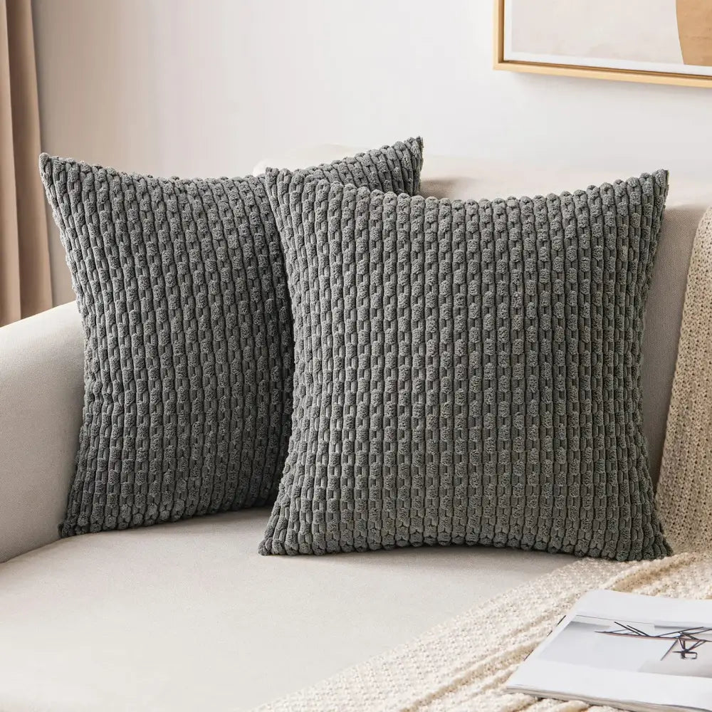 Cream textured knit decorative pillow cover living room throw pillow