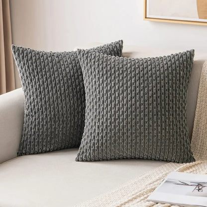 Cream textured knit decorative pillow cover living room throw pillow