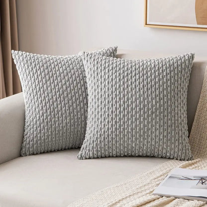 Cream textured knit decorative pillow cover living room throw pillow