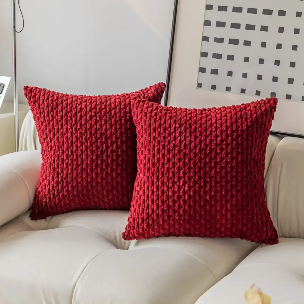 Cream textured knit decorative pillow cover living room throw pillow