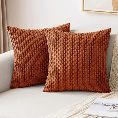 Cream textured knit decorative pillow cover living room throw pillow