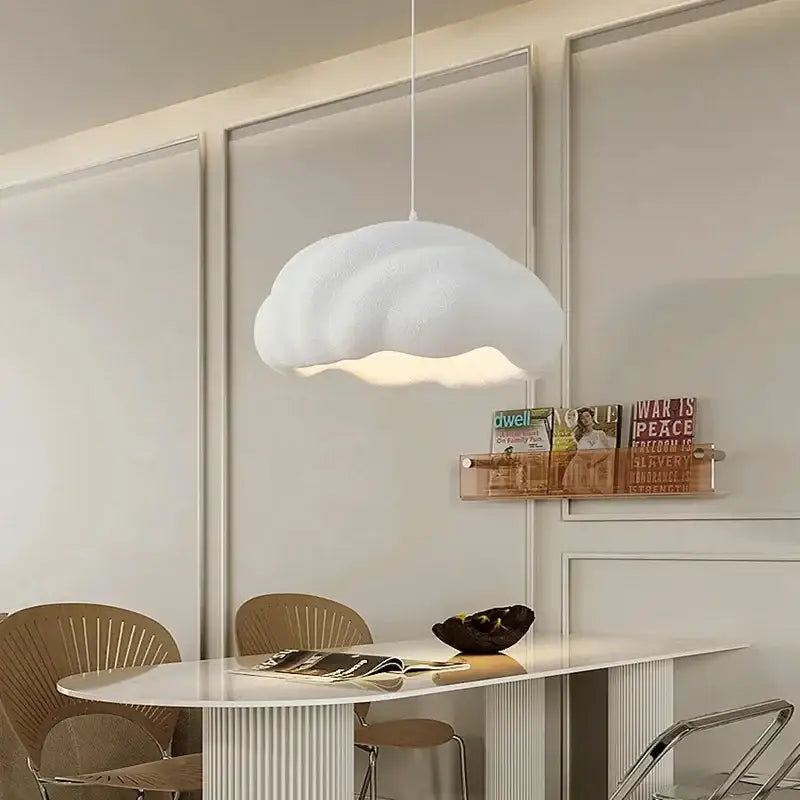 Cream wabi sabi cloud pendant chandelier dining room light