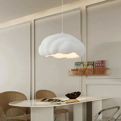 Cream wabi sabi cloud pendant chandelier dining room light