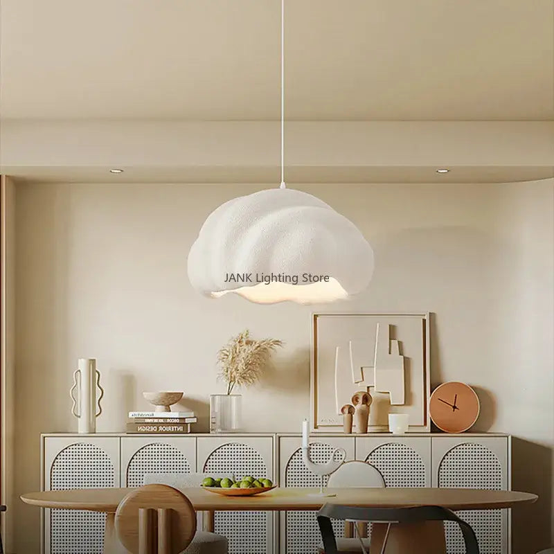 Cream wabi sabi cloud pendant chandelier dining room light