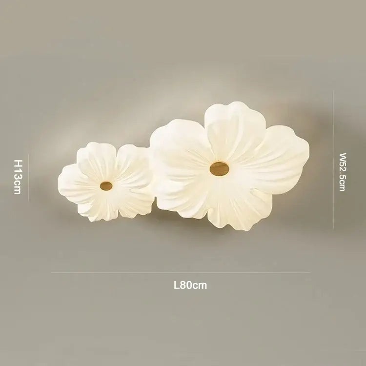 Cream wind flower eye protection ceiling light living room