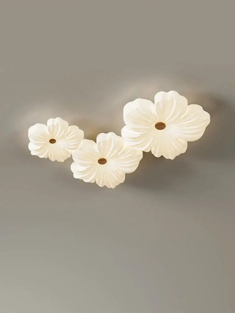 Cream wind flower eye protection ceiling light living room