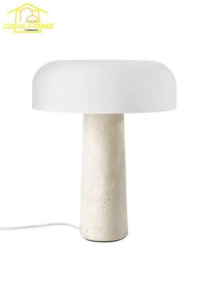 Cream wind mushroom desk lamp for living room or study