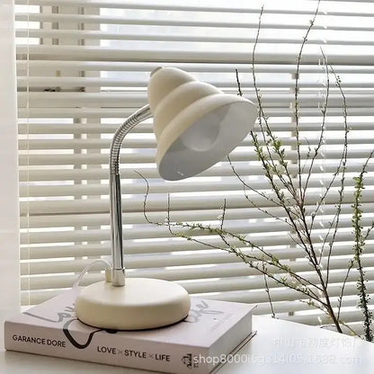 Creamy style desk lamp – bedroom flexible reading light