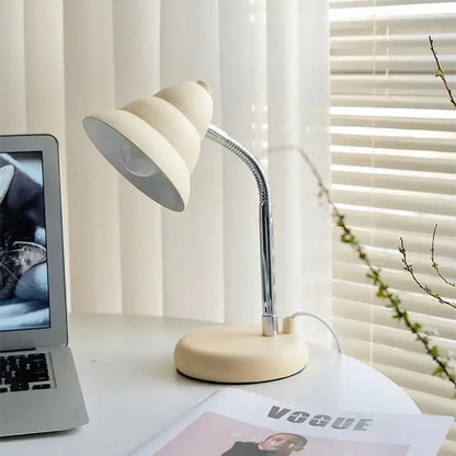 Creamy style desk lamp – bedroom flexible reading light