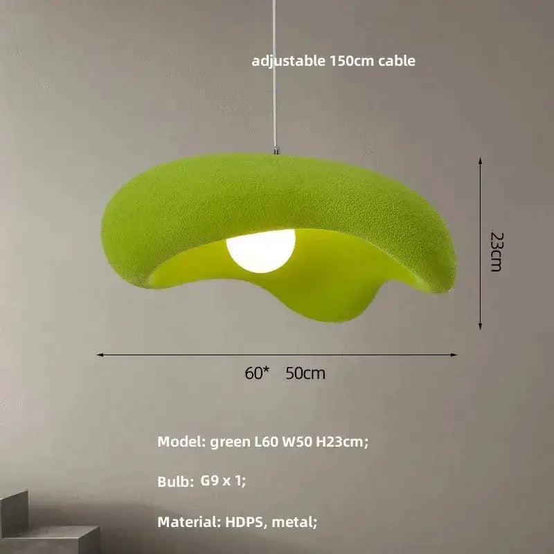 Creamy style resin cloud pendant light dining room & kitchen island