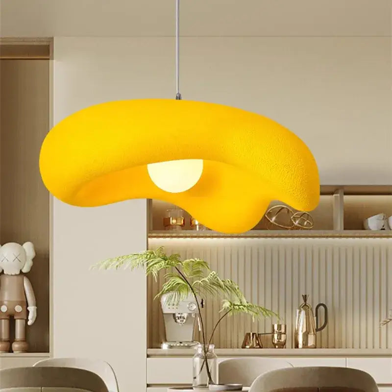 Creamy style resin cloud pendant light dining room & kitchen island