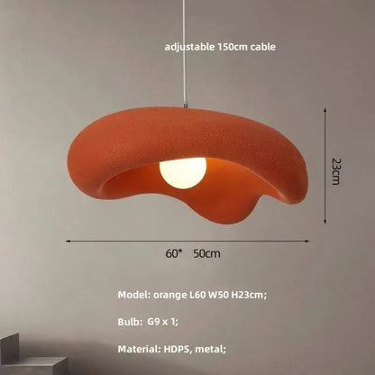 Creamy style resin cloud pendant light dining room & kitchen island