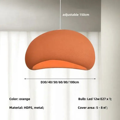 Creamy style wabi sabi pendant light for stairs and living room