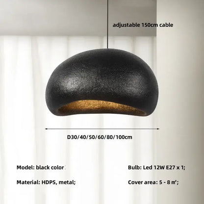 Creamy style wabi sabi pendant light for stairs and living room