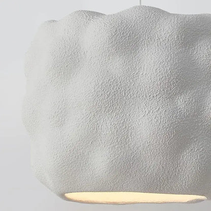 Creamy style white cloud pendant lights bedroom textures ceiling lamp