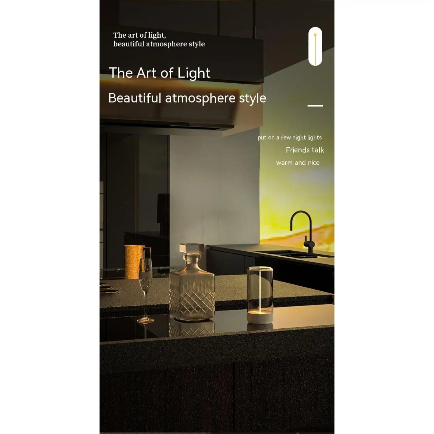 Creative Atmosphere Tent Light with LED, Rechargeable, Durable Feature
