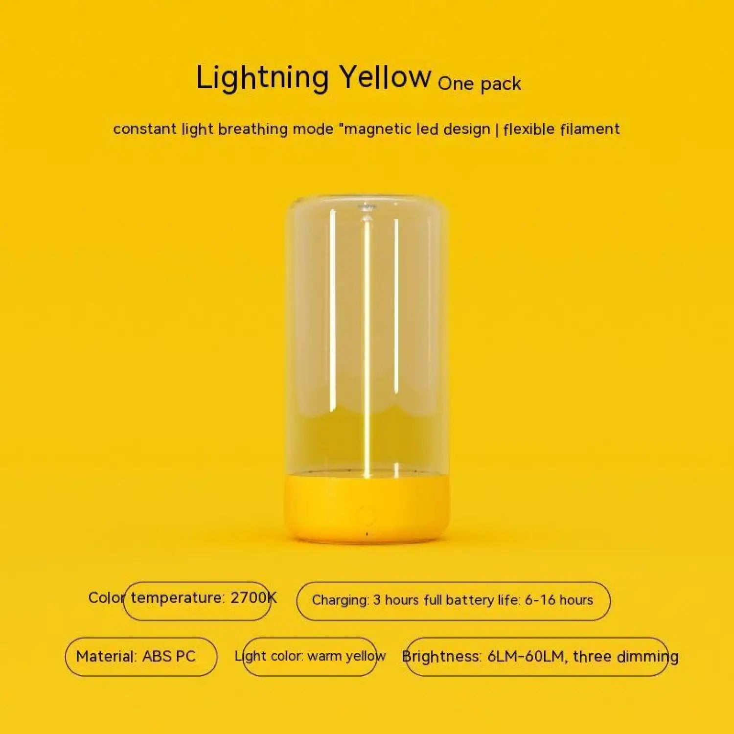 Creative Atmosphere Tent Light with LED, Rechargeable, Durable Feature