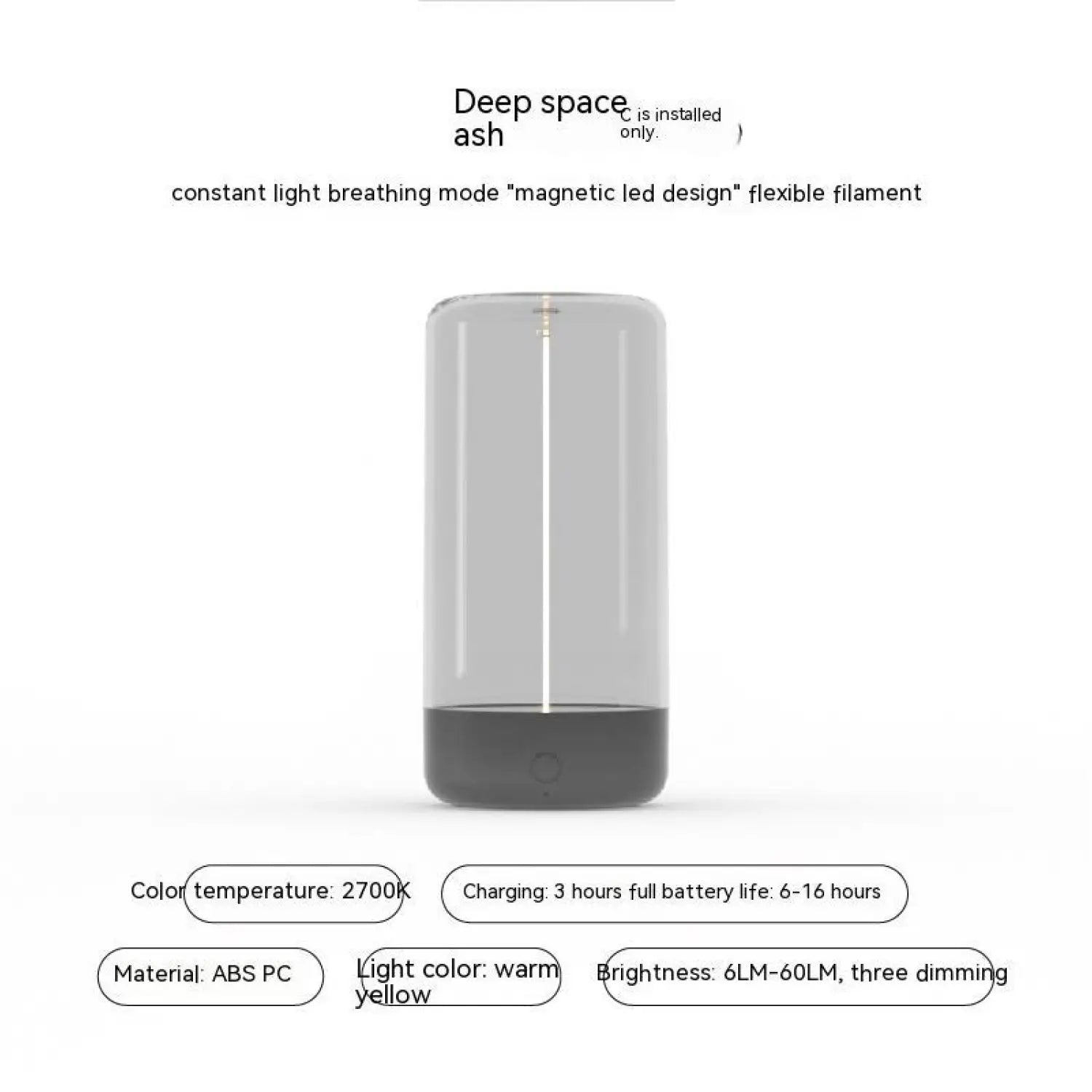 Creative Atmosphere Tent Light with LED, Rechargeable, Durable Feature