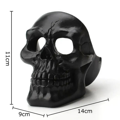 Creative black & off-white skull ashtray living room smoking gift