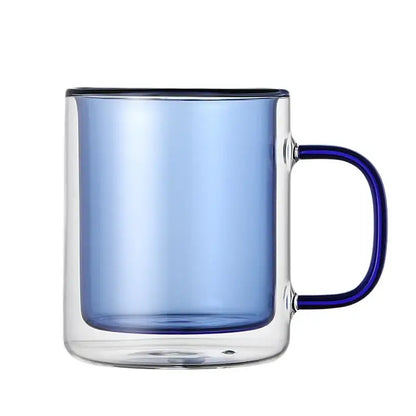 Creative blue & green whiskey wine glass tumbler set dining room mugs