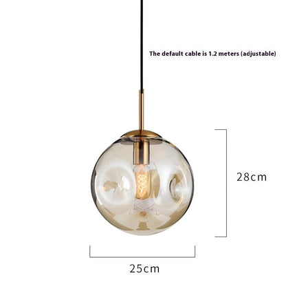 Creative Glass Chandelier Iron Restaurant Window Chandelier