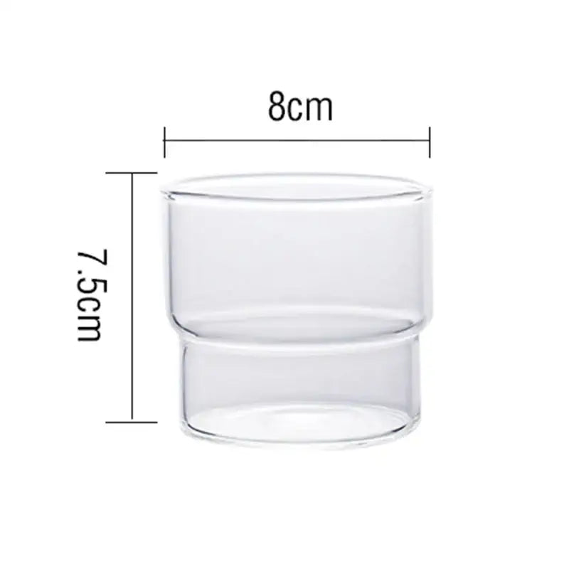 Creative glass coffee smoothie cup kitchen heat resistant drinkware