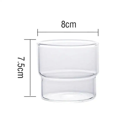 Creative glass coffee smoothie cup kitchen heat resistant drinkware