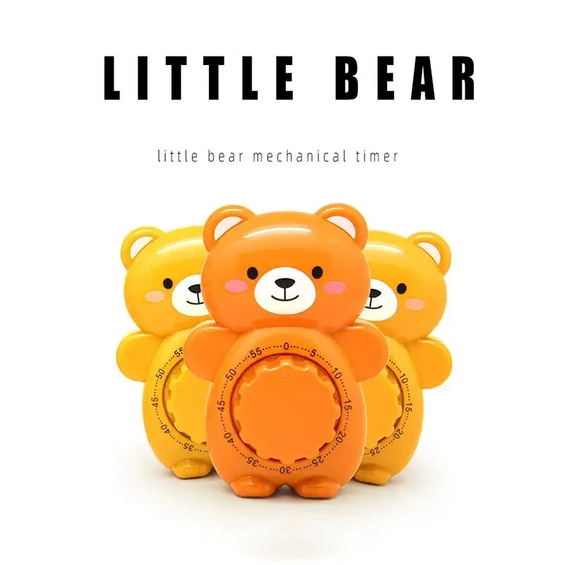 Creative orange bear mechanical kitchen timer – kitchen baking tool
