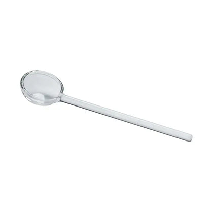 Creative purple & green glass spoon dessert set for kitchen dining