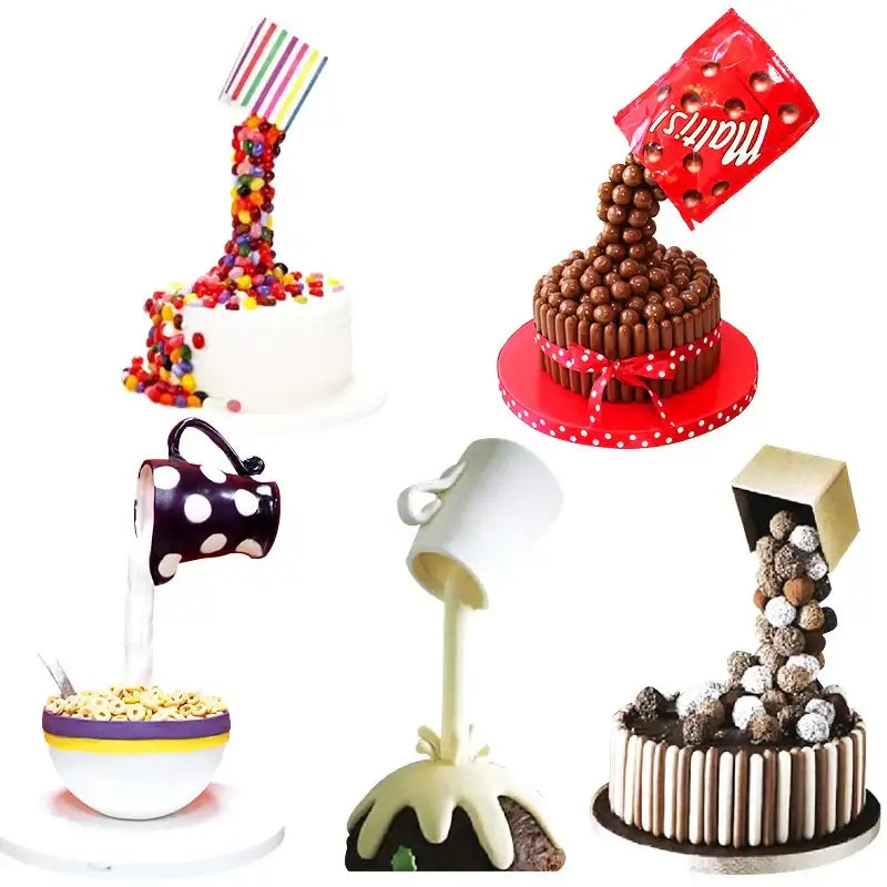 Creative red & white cake stand support kitchen baking tool