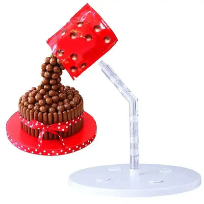 Creative red & white cake stand support kitchen baking tool