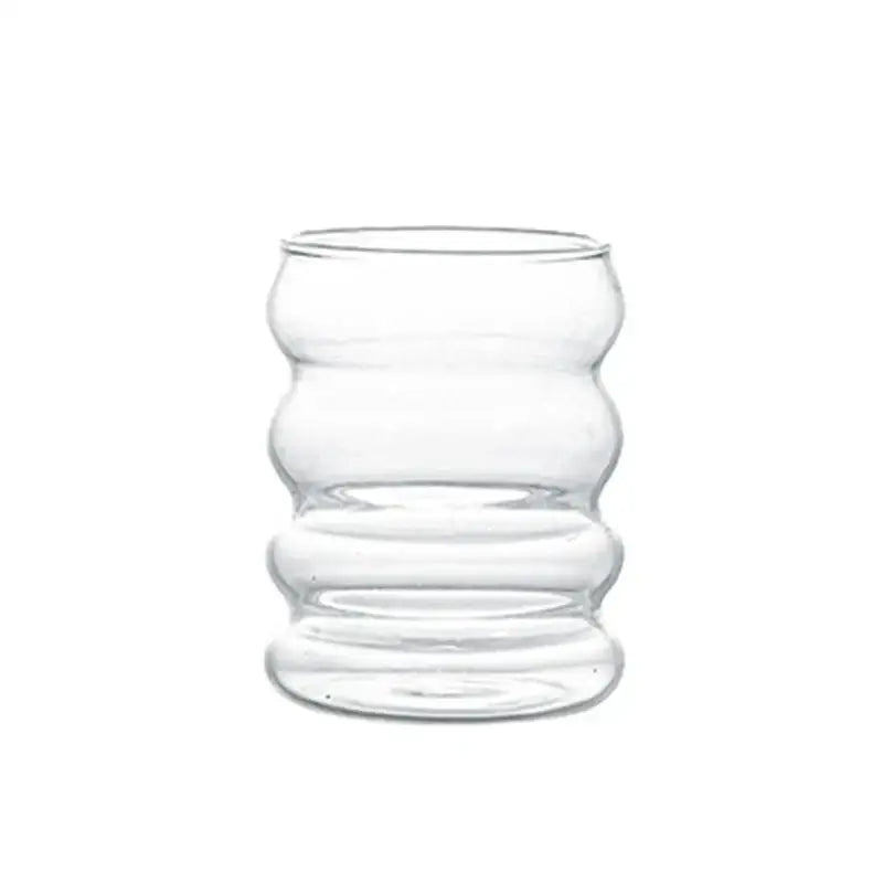 Creative styling glass drinkware segmented tumbler for dining room