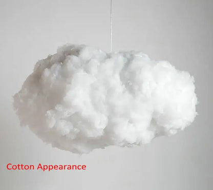 Creative white cotton cloud pendant lamp for kids bedroom
