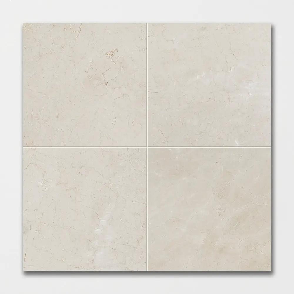 Crema Marfil Polished Marble Tiles 18x18