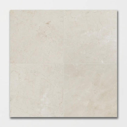 Crema Marfil Polished Marble Tiles 18x18