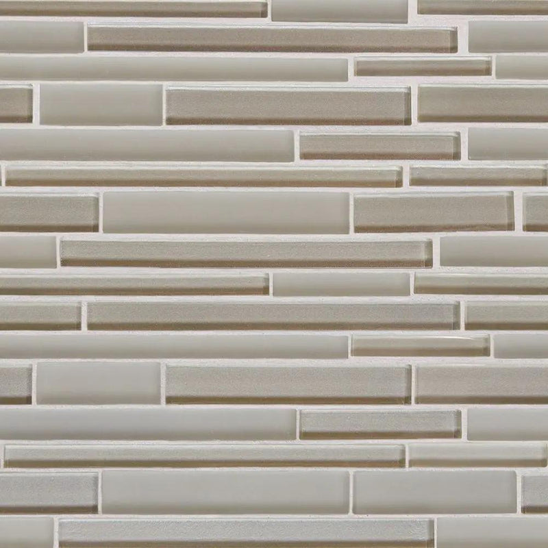 Crepuscolo Gloss/matte Interlocking Slides Glass Mosaics 12x12