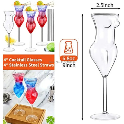 Crystal beauty goblet cup dining room elegant slender cocktail glass