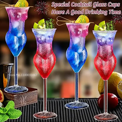 Crystal beauty goblet cup dining room elegant slender cocktail glass