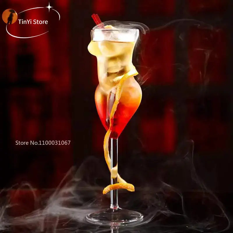 Crystal beauty goblet cup dining room elegant slender cocktail glass