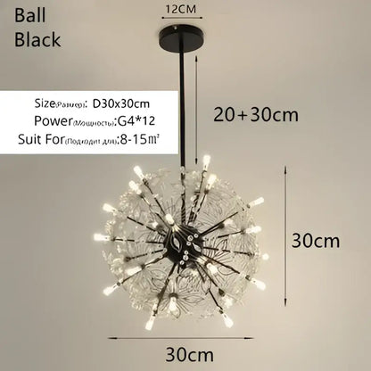Crystal bionic petals gold chandelier for dining room