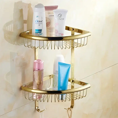 Crystal brass bathroom accessories set gold bathroom hardware