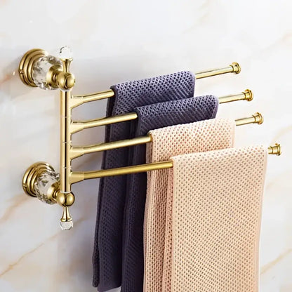 Crystal brass bathroom accessories set gold bathroom hardware