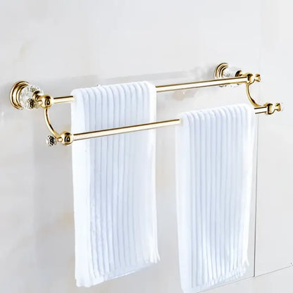 Crystal brass bathroom accessories set gold bathroom hardware