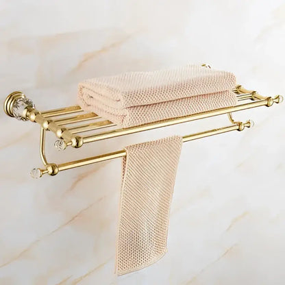 Crystal brass bathroom accessories set gold bathroom hardware