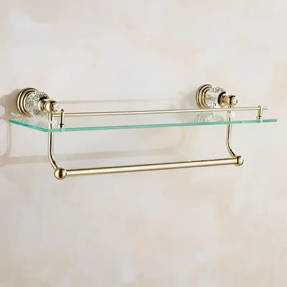 Crystal brass bathroom accessories set gold bathroom hardware