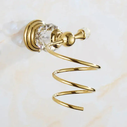 Crystal brass bathroom accessories set gold bathroom hardware