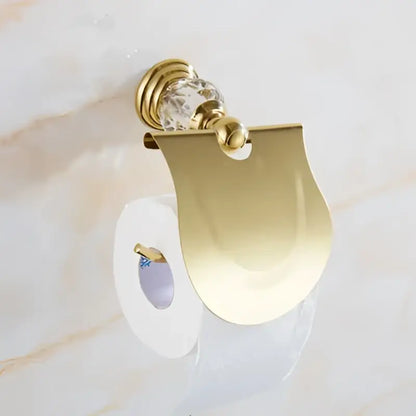 Crystal brass bathroom accessories set gold bathroom hardware